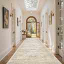Soalmost Washable 4x12 Hallway Runner Rug Non-Slip Kitchen Entry Rugs Beige
