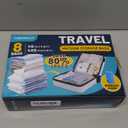 Vacuum Storage Bags for Travel, 8 Pack (4S+4XS) Vacuum Seal Bags with Wireless Rechargeable Electric Pump, Travel Essentials Space Saving Compression Bag for Clothes, Luggage, Suitcase, Backpack, Trip