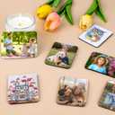 200Pcs Sublimation Magnet Blanks Set,Personalized Sublimation Refrigerator Magnet for Home Kitchen Microwave Oven Decor&Office Calendar with 100PCS Blank Rubber Pad(6x8cm), 100PCS DIY Soft Magnetic