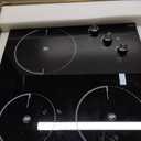 VBGK Electric Cooktop,24 inch 220V Stove Top,Touch and Knob Control,LED,9 Power Levels, Kids Lock &Timer,Overheat Protection,5000W 3 burner electric cooktop.