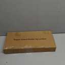 Lorbro Paper Towel Holder Countertop, Farmhouse Paper Towel Holder with Heavy Duty Wood Base, Wood Paper Towel Holder Rustic Style, Paper Towel Holder Stand for Kitchen Decor, Home, Brown