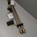 2 Pack Single Curtain Rods, 1Inch Diameter Telescoping Drapery Window Curtain Rod 28-48Inch(2.3-4ft) Rod Length, Warm Gold