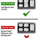 3W Floor Mats for Toyota Sienna 2021-2026 8 Seat LE/XLE, TPE All Weather Custom Fit Floor Liner for Toyota Sienna 1st, 2nd and 3rd Row, Black (Only for 8 Passenger)