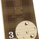 Rite in the Rain Weatherproof Top Spiral Notebook, 3 x 5, Brown and Tan Plaid Cover, Universal Pattern, 3 Pack (No. PL435-3)
