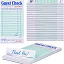 Methdic Guest Checks Server Note Pads 1000 Orders Waitress Notepad for Restaurants (20 Books)