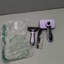 3PCS Self Cleaning Slicker Brush & Pet Grooming Rake & Flea Comb for Dogs,Cats and Horses | Double-Sided Dematting Comb & Skin Friendly Deshedding Grooming Tool | Pet Supplies(Light Purple Black)