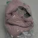 WINLIFE 100% Cotton Quilted Pillow Sham Floral Printed Pillow Cover (King, Dusty Pink) (36" x 20" (Pack of 2))