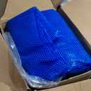 Solar Pool Cover for Inground and Above Ground Pools - 12' x 24' Rectangle 12 Mil Solar Blanket for Inground Pool, Blue