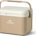 Naturehike 5.3/15/19 QT Hard Cooler, Insulated Ice Chest Box, Portable Ice Retention Cooler for Beach Camping Picnic Fishing Barbecue