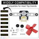 Seentech 482731 Evaporator Fan Motor Kit - Compatible with Whirlpool Kenmore Refrigerators, Freezers – Replaces: 4389140 8537621 4318001 0056721 0056801 1100473 PS376645 AP3110929 R0950025