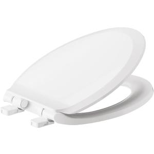 American Standard Transitional Elongated Toilet Seat, Soft Close, White | Slow Close Toilet Seat: Includes Bottom Mount Hardware, Durable Solid Plastic, Easy Clean, Fits Elongated | 5503A00B.020