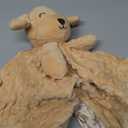 Baby Dog Security Blanket, Soft Puppy Lovey Toy Blanket for Boys and Girls, Snuggle Toy Lovie Newborn Gift, Unisex Stuffed Animals Brown 16 Inch