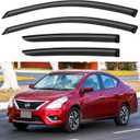 Window Visors Rain Guards Shield for 2012-2019 Nissan Versa Sedan, Out-Channel Window Vent Wind Deflectors Visors Shades for 12-19 Nissan Versa