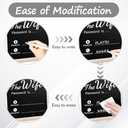 Wifi Sign, Wooden Wifi Sign for Guests for Restaurant Supermarket Office Home Bar Coffee, 8.46 * 8.46 Inch Wifi Password Signs for Home Essentials