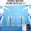 Epoxy Resin 2 Gallon - Crystal Clear Epoxy Resin Kit - Self-Leveling, High-Glossy, No Yellowing, No Bubbles Casting Resin Perfect for Crafts, Table Tops, DIY 1:1 Ratio