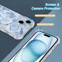 for iPhone 14 Case Clear Magnetic, Compatible with MagSafe, Ocean Marine Animals Pattern, Slim Shockproof Camera Lens Protection Phone Case for Women Men 6.1" - Blue