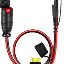 1FT SAE Extension Cord for NOCO Genius Smart Battery Chargers, GC009 X-Connect sae adapter with 20A Fuse Waterproof Plug, 14AWG Heavy Duty SAE Connector Cable for Motorcycle/ATV/UTV/Auto