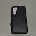 Magnetic Case for Samsung Galaxy S23 FE 5G [Compatible with Magsafe] [Glass Screen Protector] [Dual Layer Military-Grade Protection] Heavy Duty Shockproof Cover for Samsung S23 FE 6.4 inch, Black