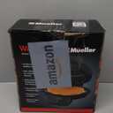 Mueller Heart 5 Waffle Maker, Waffle Iron, Adjustable Browning Control & Nonstick, Cool Touch Handle, Easy to Clean, Small Kitchen Appliances