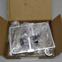 Stocking Hangers for Mantel,4 Pcs 2 in 1 Adjustable Fireplace Christmas Stocking Holder,No-Drill, Easy to Install Garland Hanger for Christmas Decorations,Fits 0.1-3.5Mantles (Silver, 4)