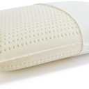 JOTOM 100% Natural Talalay Latex Pillow Sleeping Bed Pillow – Luxury Queen Pillow for Side, Back, and Stomach Sleepers - Removable Breathable Cotton Cover (Queen (Medium Firm))