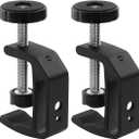Universal C-Clamp With 1/4 And 3/8 Thread Hole For Desktop Mount Holder LCD Monitor Flash Desks Carts Benches Worktables (2)