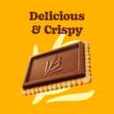 Bauducco Choco Biscuit Cookies  Crispy Chocolate-Covered Biscuits, Individually Wrapped for Snacking, Dessert, and Lunch Boxes, 25.3 oz (Pack of 40)