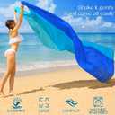 BYDOLL Beach Blanket Waterproof Sandproof 78''81'' 1-5 Adults Oversized Lightweight Large Picnic Mat Waterproof Sandproof Blanket for Beach Camping Hiking Travel