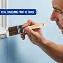 Pro Grade Paint Brushes, 5-Piece Paint Brush Set, Flat & Angle Brushes for Walls, Trim, Cabinets, Interior & Exterior Latex and Oil Paints, Stains