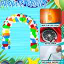 Shappy 9ft Beach Ball Inflatables Arch Summer Outdoor Decorations Build in LED Lights Summer Inflatables Arch Yard Decoration for Pool Beach Garden Lawn Party Decor, No Assembly Required