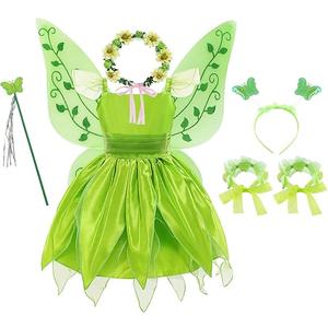 BLOOMIRO Fairy Costume for Girls Princess Dress Birthday Party Halloween Costume Cosplay Dress up for Little Girls, Size 9-12
