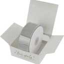 MEEDEE Silver Velvet Ribbon 1.5 Inch Single Face Nylon Velvet Ribbon 10 Yards Spool Grey Ribbons for Christmas Tree, Gift Wrappig, Rustic Wreath, Velvet Bow, Hair Bows, Crafts Supply, Home Decor