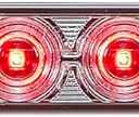 Maxxima Hybrid LED Stop/Tail/Turn & Back-Up for Trucks and Heavy Duty, Red Clear Lens
