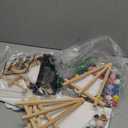 Qilery 12 Set Acrylic Paint Kit Mini Stretched Canvas with Easel, Acrylic Paints Strips, Brushes, Palette, Art Set for Adults Birthday Party Favors (8 x 10 Inch)