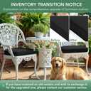 Outdoor Chair Cushions Set of 4: Waterproof & Fade Resistant Patio Furniture Cushions - 18.5 x 16 x 2 Inch Non Slip Round Corner Seat Cushion Pads with Removable Cover for Garden Yard Lawn, Black