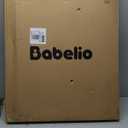 Babelio Baby Gate for Stairs, Kitchen & Doorways, 26-43" W 28" H No Bottom Bar| Easy Installation| One-Handed Operation| Auto-Close| Hardware Mount Safety Dog/Pet Gate Indoor (Grey)