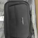 Amazon Basics Softside Luggage Set, 23-Inch Expandable Suitcase with Wheels and 15-Inch Tote, Extra Space (+15%), Front Pockets, Telescopic Handle, Black