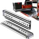 Heavy Duty Drawer Slides 12 14 16 18 20 22 24 26 28 30 32 34 36 40 44 48 52 56 60 Inch 460 Lbs Side Mount Full Extension Ball Bearing Rails Rail Tool Box Runner -W:76mm, 22 Inch