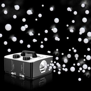 Fog Machine, No Spill Fog Bubble Machine, 2 in 1 Portable Smoke Bubble Machine, Bubble Fogger, Bubble Fog Combo Machine for Christmas HalloweenMatte Black