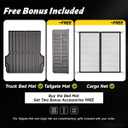 Truck Bed Mat for Chevrolet Colorado 2023-2026 (StowFlex Tailgate) & GMC Canyon 2023-2026 (MultiStow Tailgate), Heavy Duty TPE All Weather Bed Liner, FREE Bonus Tailgate Liner & Cargo Net Included
