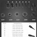 16PCS Bicycle Blind Hole Bearing Puller Set with Bearing Press Kit for Bearing Installation Internal Bearing Extractor Puller Kit for Bearing Removal with Two-Jawed Puller & 7PCS Expandable Collets