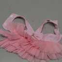 Bow Decor Dog Cat Dress Cute Pet Dresses with Puppy Tutu Skirt for Chihuahua Teddy Pomeranian Pink Small
