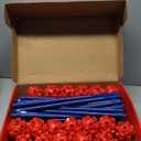 Fort Building Kit for Kids,STEM Construction Toys, Christmas & Birthday Gift for 4 5 6 7 8 9 10 11 12 Years Old Boys and Girls,Ultimate Creative Set for Indoor & Outdoors Activity,140 Pcs,Original (Red)