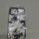 Case for iPhone 17 Pro Max Case Compatible with Magsafe Ring Holder Stand - for Women Blue Flower Design TPU Phone Cover for Girls Girly Funny Fashion