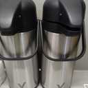 Airpot Coffee Dispenser with Pump - 2Pcs 102 oz Insulated Stainless Steel Coffee Carafe - Thermal Beverage Dispenser - Thermos Urn for Hot/Cold Water, Party Chocolate Drinks (102 Ounces, 2 Pack)