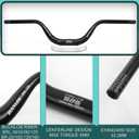 BUCKLOS Mountain Bike MTB Handlebars 25.4/31.8mm - 20/30/50/90/100/120/160mm Rise MTB Aluminum Alloy Handlebar - 720/780mm Extra Long Bicycle Riser HandleBars for E-Bike Folding Bike Downhill Racing.