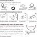 Bathroom Magnifying Makeup Mirror Wall Mounted with Light, Hardwired 7W LED Lighted Vanity Mirror, 360 Swivel 17.7 Inch Brass Extension Arm, Touch Dimmable, Brushed Nickel