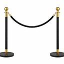 6 Pack Gold Stanchions and Velvet Ropes Set, Stainless Steel Crowd Control Barriers, 4Pcs Red Carpet Ropes and Poles for Party Supplies,Photobooth Accessories, Prom,Birthday,Business,Wedding, Museums
