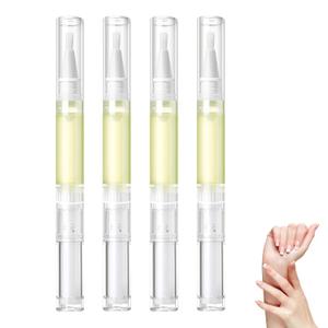 Nailz Nail  Pen - Radiant Nail Cuticle Oil for Strength and Moisture, Rejuvenation Serum Cuticle Oil Pen, for Finger Edge Manicure Nourishing, Nail Skin Edge Care (2ml, Lemon) (0.01 Fl Oz (Pack of 4))