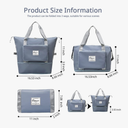 Large Capacity Foldable Travel Bag Expandable Portable Carry on Bag Dry&Wet Separation Sports Duffel Bags.
